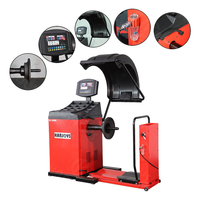 KARJOYS Équilibreuse de pneus robuste de 10 à 28 pouces avec équipement d'alignement des roues à prix d'usine avec équilibreuse de roues de camion de 180 tr/min