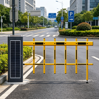 SHUNXIANG Barrera Automática Solar con Motor sin Escobillas, Acero Inoxidable, Protección IP65 y Función de Conteo