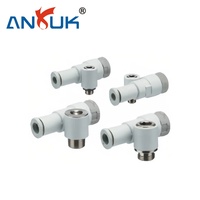 ANRUK KLA1 avec capuchon anti-poussière, type droit, 10 bars, pour ligne d'assemblage, régulateur de débit d'air de qualité industrielle
