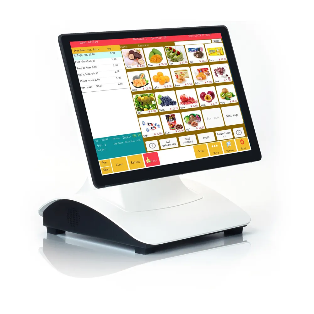 Alles In Één Windows Pos Terminal 15.6 Inch Verkooppunt Systeem Met Msr