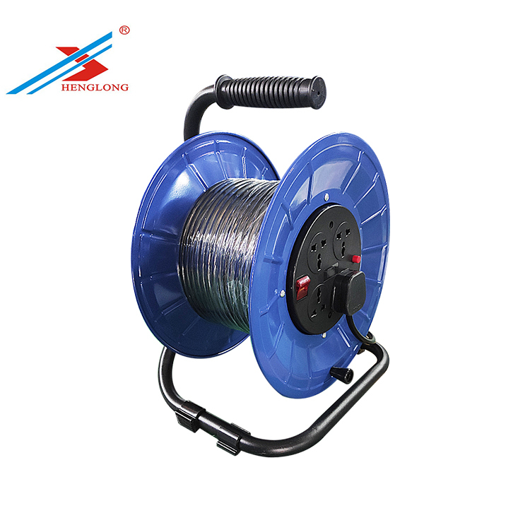 UK Cable Reel Plug Extension 25Meters 30M With Light