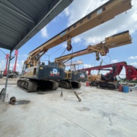 Foreuse rotative sur chenilles XCMG d'occasion pour travaux de fondation de ponts par pieux forés