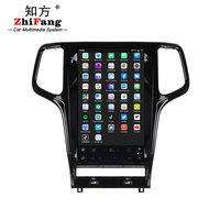 Usine Tesla écran multimédia Android 13.6 pouces lecteur DVD de voiture pour Jeep Grand Cherokee 2011-2013 autoradio GPS Navigation