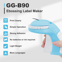 Impresora Portátil de Etiquetas en Relieve B90, Venta al por Mayor de Fábrica, Sin Baterías, Máquina para Hacer Etiquetas Adhesivas de 9 mm