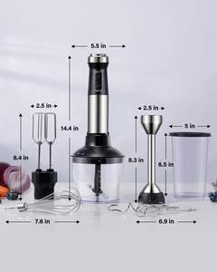 Promotion Exceptionnelle : Mixeur Plongeant Électrique 1200W, Batteur à Main de Cuisine à Vitesse Variable, Ensemble Mixeur Plongeant avec Contrôle Progressif - Product Image 5