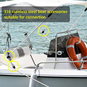 Promotion : Quincaillerie marine en acier inoxydable – Embout externe pour capote Bimini, raccord de bateau, accessoires pour auvent Bimini - Product Image 6