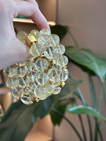 Bracelet en cristal naturel de rhylite dorée claire Sinyore