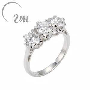 Anillo de Boda de Plata 925 de Alta Calidad con Incrustaciones de Circonio, Certificado NGTC, Venta al por Mayor, Unisex, para Hombre y Mujer, Regalo de Aniversario - Product Image 1