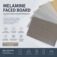 Contreplaqué mélaminé à texture chêne blanc naturel, panneau mélaminé sur mesure fabriqué en Chine pour la décoration intérieure commerciale