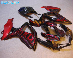 Kit de Carenado Rojo Llama para Suzuki <span class=keywords><strong>GSX</strong></span>-<span class=keywords><strong>R600</strong></span> <span class=keywords><strong>GSX</strong></span>-R750 2008 2009 2010 <span class=keywords><strong>K8</strong></span>, Carenados GSXR600 GSXR750 08 09 10, Piezas de Repuesto - Product Image 1