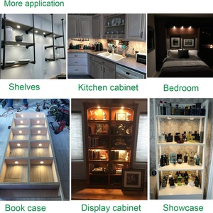 Kit de Iluminación LED RGB para Debajo del Gabinete, Paquete de 4 Luces LED de Colores Cambiantes con Control Remoto Inalámbrico RF para Cocina - Product Image 3