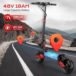 Trottinette électrique adulte à deux roues, moteur brushless 1600W, batterie lithium 48V, 50KM/H, freins à disque hydrauliques, livraison gratuite - Product Image 5