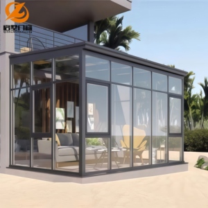 Veranda di Lusso Autoportante in Lega di Alluminio e Vetro, Design Moderno con Doppio Vetro Temperato, Facile Installazione, Utilizzo in Ogni Condizione Meteorologica - Product Image 6