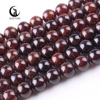 Vente en gros de perles de grenat orange de 6/8/10 mm, niveau 1, pierre naturelle, grenat spessartine, pour la fabrication de bracelets
