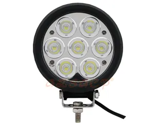 슈퍼 밝은 24v 12v 5 인치 70w led 트랙터 작업 조명 자동차 블랙 라운드 led 운전 빛 트럭