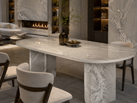 Dalles et carreaux en quartzite Montblanc pour plans de travail de cuisine, crédences, revêtements muraux, dessus de meubles, marches d'escalier et carreaux de sol