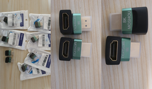 Moshou 8K HDMI 2.1 <span class=keywords><strong>Adapter</strong></span> 90 Độ 270 Nam Để Nữ Cable <span class=keywords><strong>Adapter</strong></span> Chuyển Đổi Cho HDTV PS5 Máy Tính Xách Tay Right Angle UHD 4K Extender - Product Image 6