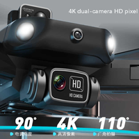 Drone pliable CT-B3 Pro HD avec double caméra 4K, longue portée, GPS + positionnement par flux optique 360. Évitement d'obstacles
