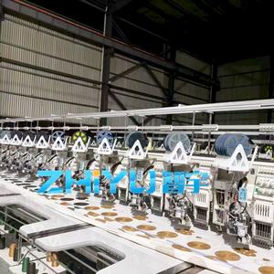 Mesin Bordir Komputer ZHIYU 8 Warna dengan Payet, Mesin Bordir Datar Multifungsi Otomatis dengan Motor - Product Image 4