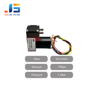 Pompe à vide à diaphragme 12V 24V CC sans balais 4,6 L/min 1,5 Bar sans huile, mini pompe d'aspiration pour table de levage sous vide et manutention du verre