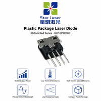 Diode laser rouge scellée en plastique SHARP GH16P32B8C 660nm 100mW pour module de stylo de test de localisateur visuel de défauts de fibre optique de télécommunications