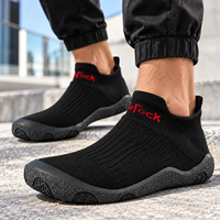 Chaussures de randonnée unisexes pour femmes et hommes, respirantes, en tricot, légères, avec amorti, antidérapantes, faciles à enfiler