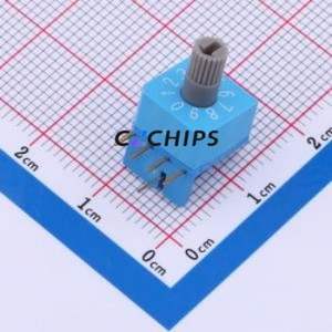 ESR-10H1 Rotary Encoder Through hole Component (THT),10x10mm Switch - Product Image 1
