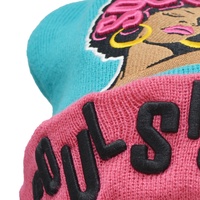 Bonnet en tricot unisexe à carreaux avec broderie 3D, idéal pour l'automne et l'hiver, personnalisable avec logo – Vente en gros