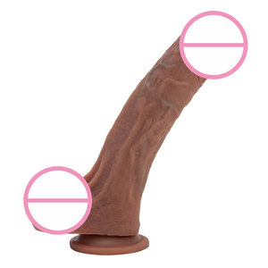 Ucuz büyük dev ejderha silikon yapay penis yumuşak gerçekçi seks oyuncak vantuz ile kadınlar için doğal sıvı silikon - Product Image 3