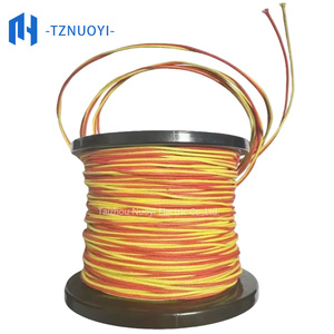 Fil de thermocouple de type K isolé FEP, à âme solide torsadée, jaune-rouge, <span class=keywords><strong>code</strong></span> <span class=keywords><strong>couleur</strong></span> ANSI 2x0,71 mm, pour machine industrielle PWHT - Product Image 1