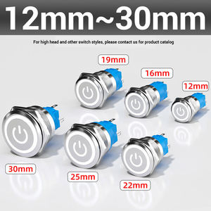 IP67防水瞬間照明プッシュボタンスイッチ真鍮電子制御1NO1NCコンビネーションカスタム長さ最大250v 6a - Product Image 2