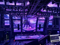 Vente directe des fabricants Cabine de DJ intérieure 3D LED Discothèque Bar KTV Table avec écran LED Mariage Disco Boîte de nuit Atemid