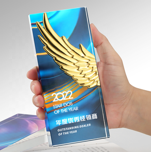 Nouveau Design <span class=keywords><strong>Dream</strong></span> Flying Sports Events Souvenirs Impression complète K9 Crystal Award Trophy For Business Gifts - Product Image 2