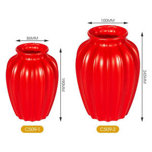 हॉट सेलिंग सरल डिजाइन घर की आपूर्ति आंतरिक सजावट के लिए फूलों की व्यवस्था कंटेनर प्लास्टिक फूल की व्यवस्था - Product Image 4