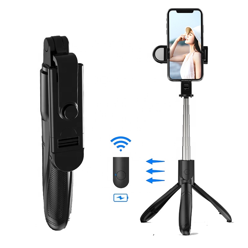 Легкий Выдвижной алюминиевый вращающийся Съемный беспроводной пульт дистанционного управления селфи-палка штатив с заполняющим светом