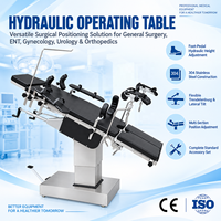 Table d'opération chirurgicale hydraulique avec inclinaison Trendelenburg et latérale pour ORL, urologie, gynécologie, orthopédie, chirurgie générale