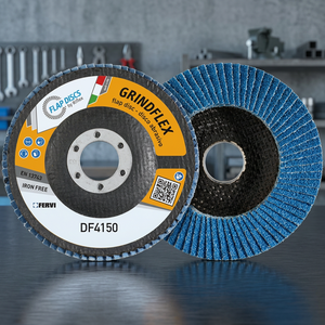 FERVI DF4150.117 Disco LameLLARE GrindFLEX CLASSIC Ruedas de Láminas Personalizadas OEM de Carburo de Silicio y Óxido de Aluminio para Lijado de Acero 120 - Product Image 3
