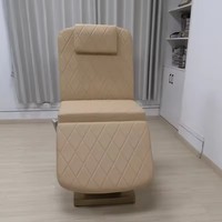 Salon de beauté moderne, lit de spa pour le visage, 3 moteurs, table de massage cosmétique réglable électrique
