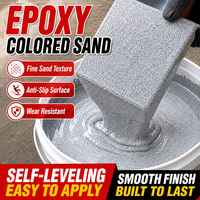 Résine époxy auto-nivelante Taiyan à 2 composants, durcisseur, effet marbre sable coloré, imperméable, anti-moisissure, liquide pour sols et meubles