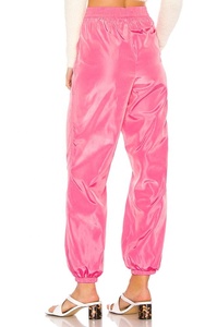 <span class=keywords><strong>Pantaloni</strong></span> da <span class=keywords><strong>donna</strong></span> in Nylon poliestere con vita elastica <span class=keywords><strong>pantaloni</strong></span> Casual larghi rosa <span class=keywords><strong>lucidi</strong></span> - Product Image 3