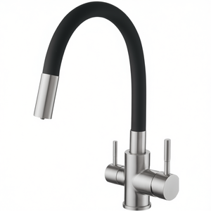 Robinet de cuisine Bilbao 2.0 en acier inoxydable, poignée unique, design moderne - Product Image 3