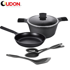 Vente en gros Batterie de cuisine personnalisée en fonte d'aluminium marmite ronde 20cm 24cm 28cm casserole antiadhésive - Product Image 3