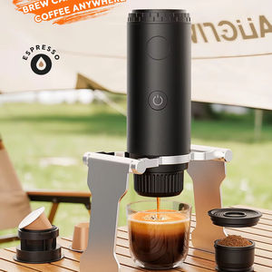 Machine à café portable électrique USB 2-en-1 avec logo personnalisé, 100 ml, 19 bars, auto-chauffante, pour capsules et expresso - Product Image 1