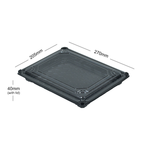 Récipients alimentaires jetables à <span class=keywords><strong>emporter</strong></span>, plateaux en plastique, boîte d'emballage fraîche, plateaux d'emballage <span class=keywords><strong>de</strong></span> viande avec couvercle - Product Image 2