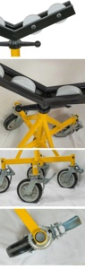 Support de tuyau à quatre roues H405, support de tube industriel professionnel pratique pour soutenir les tubes de 40 pouces - Product Image 6