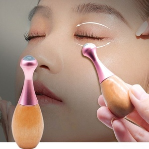 Premium Anti-Falten-Gesicht Jade Roller Ball Holz Bambus Hand <span class=keywords><strong>massage</strong></span> stab für Körper entspannung Augen <span class=keywords><strong>massage</strong></span> Bar Schwellungen - Product Image 2