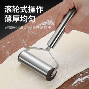 Premium Noodle Cutter Stainless Steel Manual <b>Dough</b> <b>Roller</b> Pasta Cutter For Baking Dumpling Wrapper 410 Specification - Product Image 3