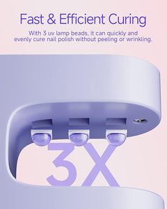 Mini Nail Dryer Light Efficient Curing Single Finger Mini UV Light Dryer 3W Portable LED Nail <b>Lamp</b> Gel Polish - Product Image 3