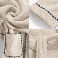 Nouveau peignoir de luxe confortable pour la maison et le spa, luxueux, moelleux, chaud, confortable, lourd, unisexe, pour toutes les saisons