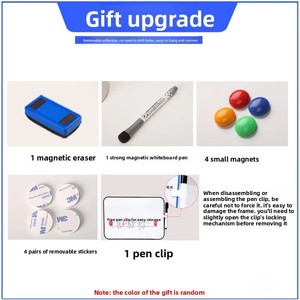 <span class=keywords><strong>Pizarra</strong></span> Magnética de Metal con Borde Suave, Tamaño A4/A5, Material de Hojalata y PET, de Una Cara/Doble Cara, Borrable, para Uso Doméstico y Comercial - Product Image 3